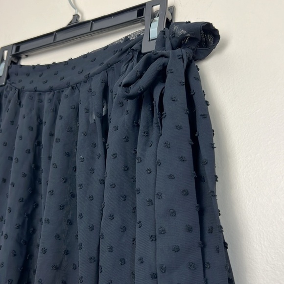 Time and Tru Black Swiss Polka Dot Wrap Style Swim Cover Up Skirt Size M (8-10) - Picture 6 of 7